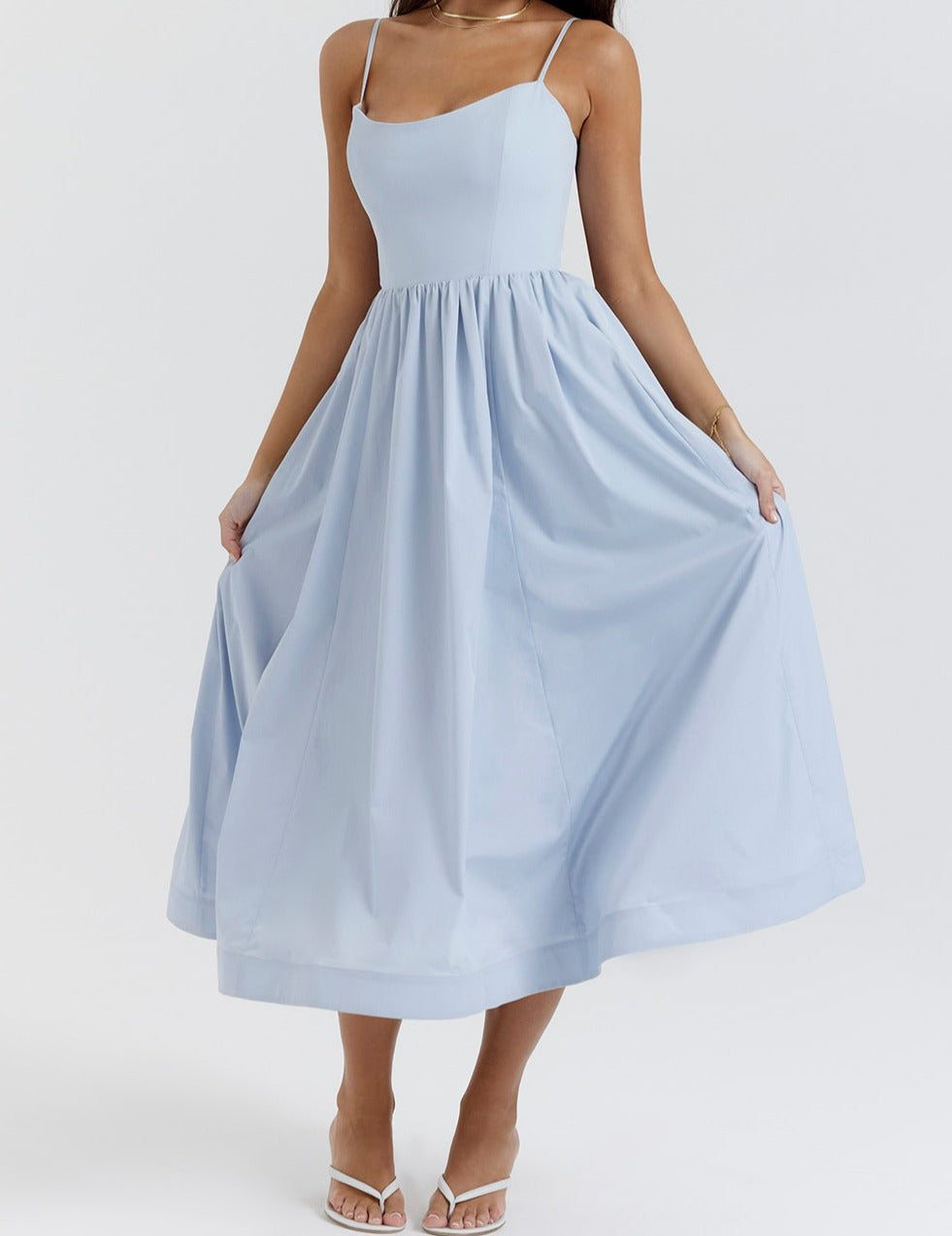 Maike™ Elegantes trägerloses Midikleid