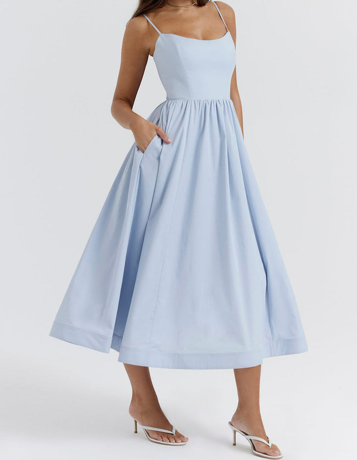 Maike™ Elegantes trägerloses Midikleid