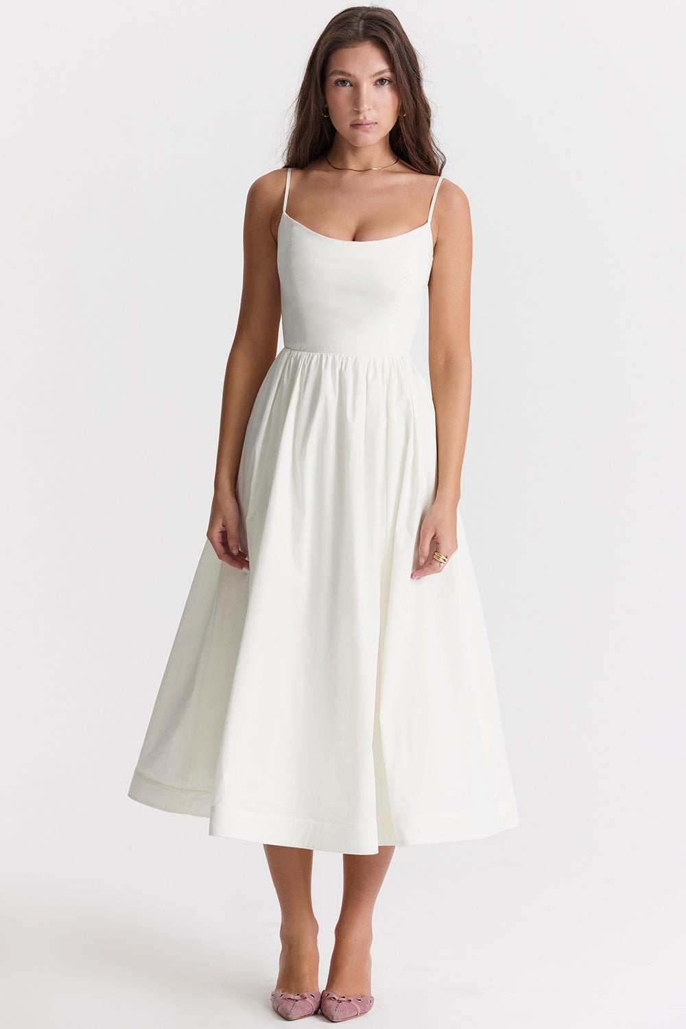 Maike™ Elegantes trägerloses Midikleid