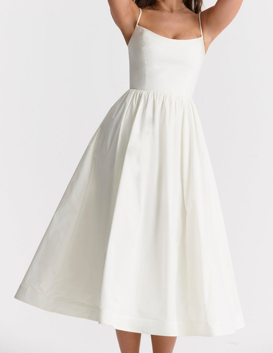 Maike™ Elegantes trägerloses Midikleid