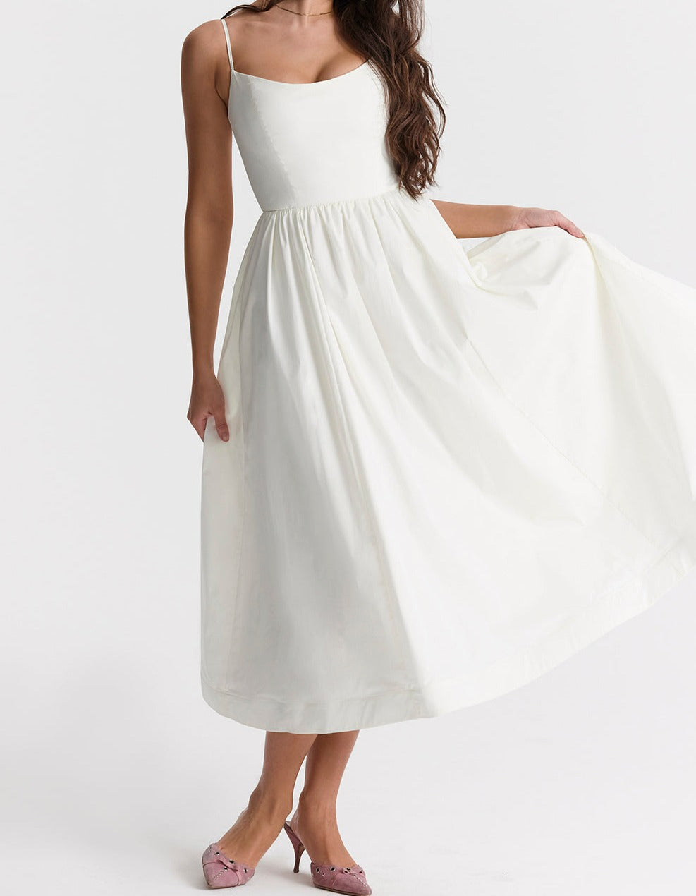 Maike™ Elegantes trägerloses Midikleid