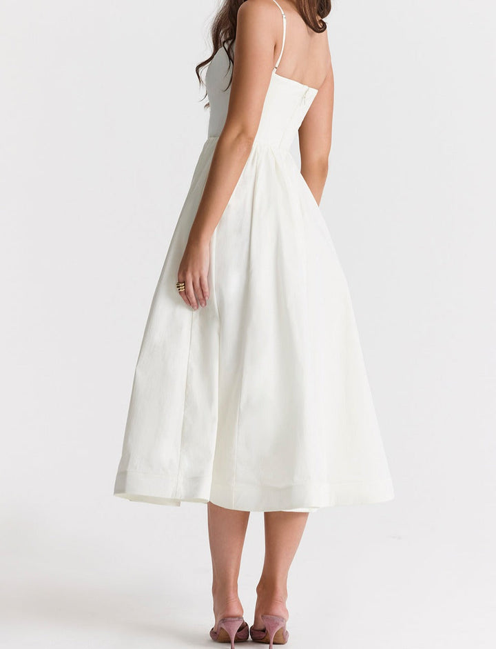 Maike™ Elegantes trägerloses Midikleid