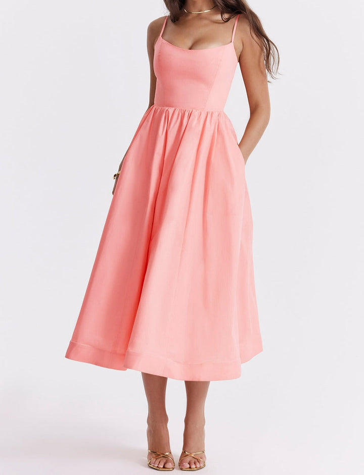 Maike™ Elegantes trägerloses Midikleid