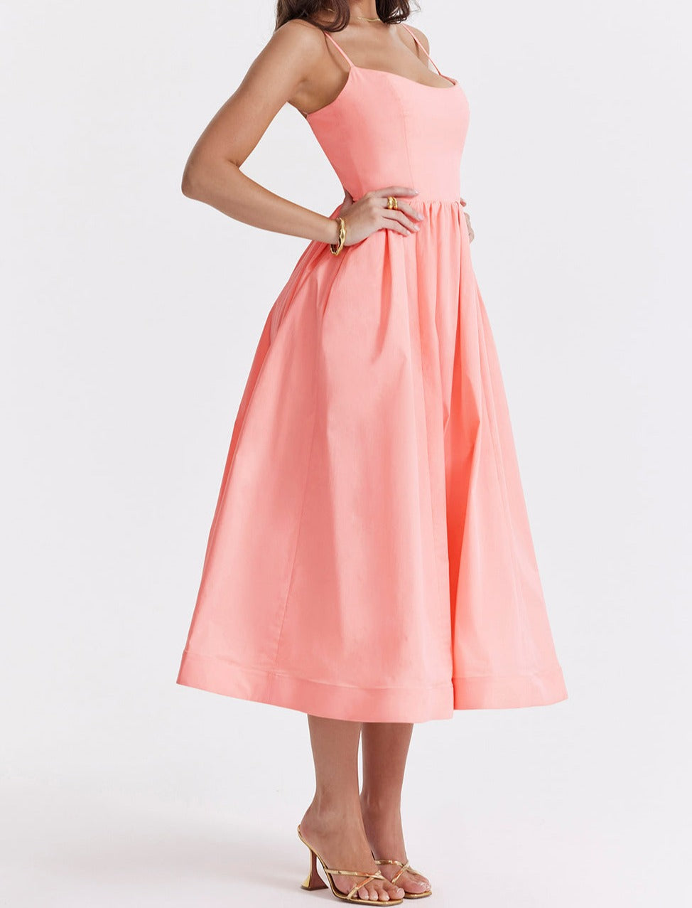 Maike™ Elegantes trägerloses Midikleid