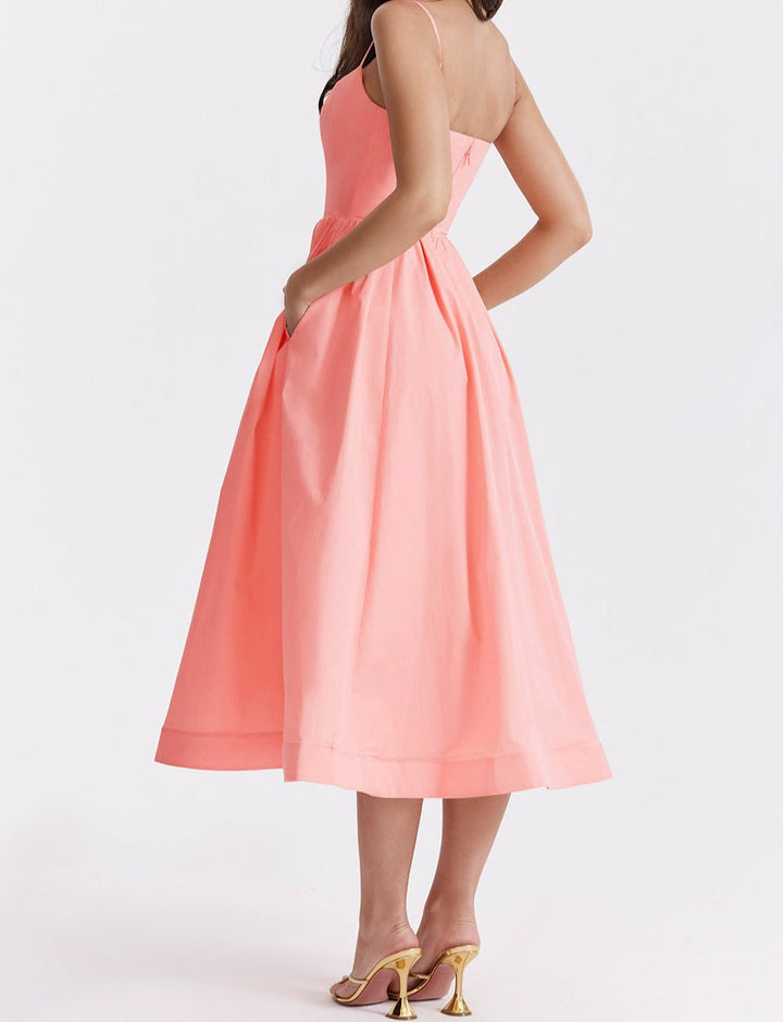 Maike™ Elegantes trägerloses Midikleid