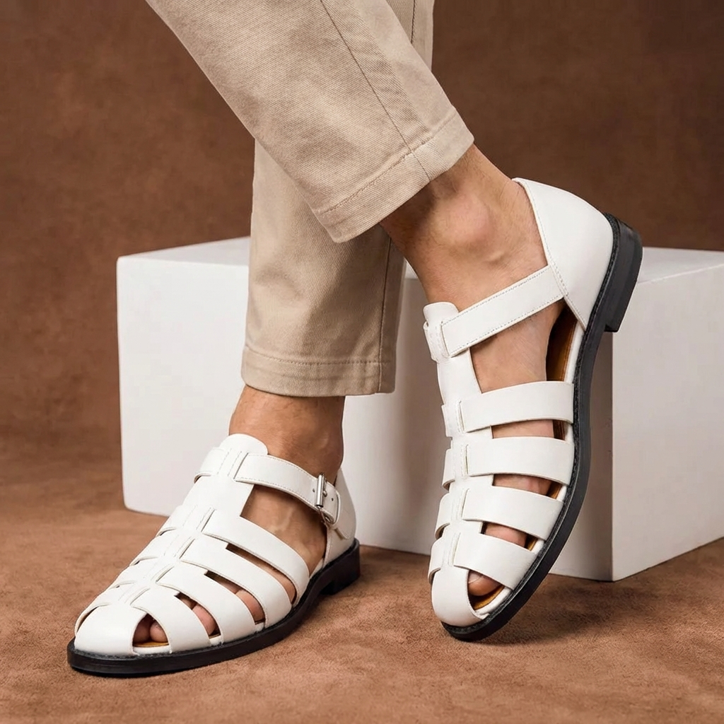 Graham | Heren Gespband Gesloten Teen Sandalen