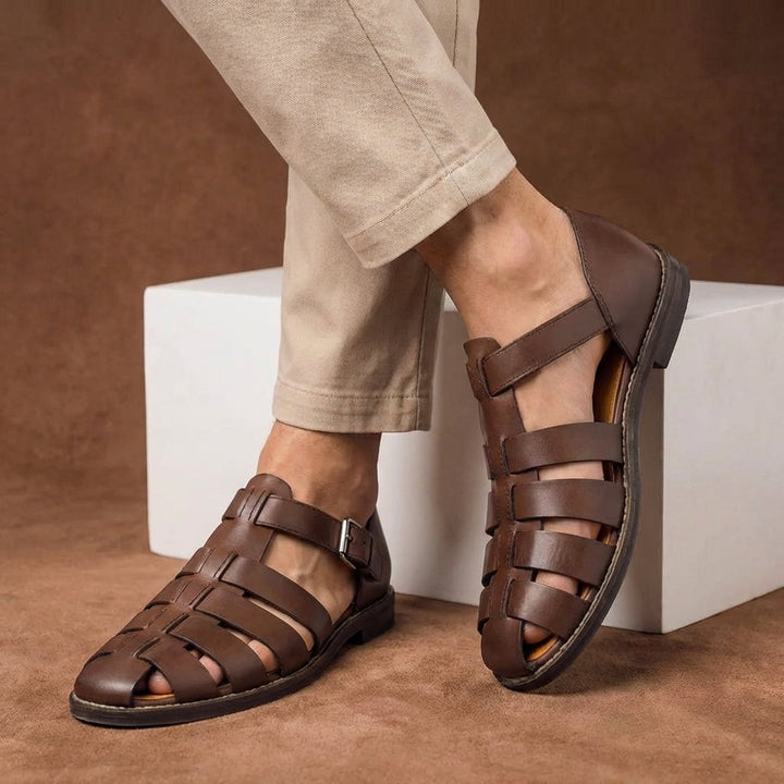 Graham | Heren Gespband Gesloten Teen Sandalen