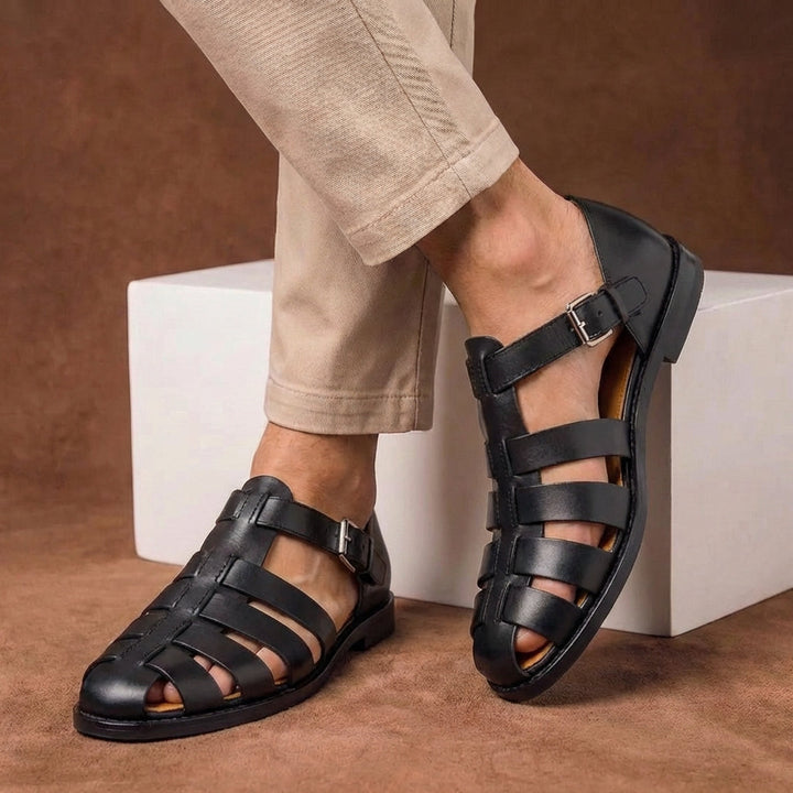 Graham | Heren Gespband Gesloten Teen Sandalen