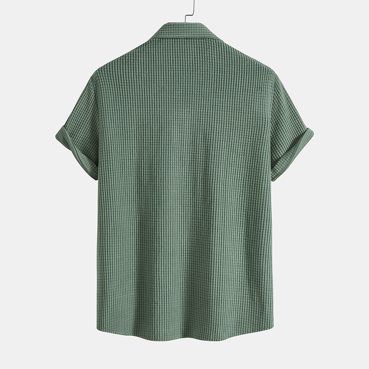Steven | Heren Tweedelige Casual Overhemd Korte Broek Set