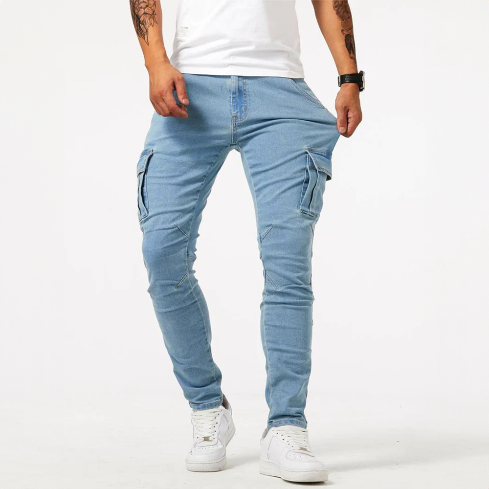 Adrian | Heren Slim Fit Cargo Zak Broek