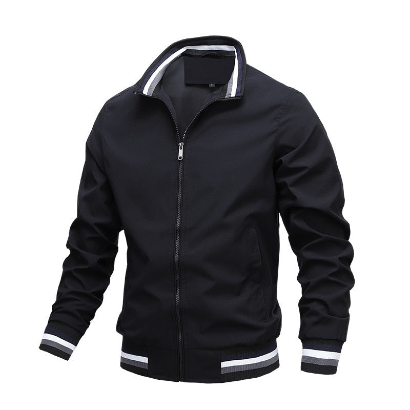 Bennett | Herren Klassische Casual Bomberjacke mit Reißverschluss