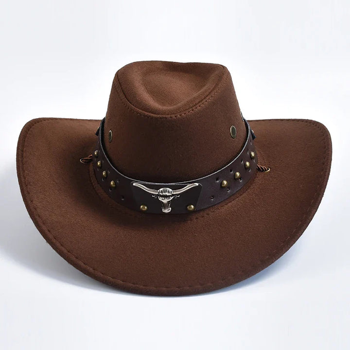 Caleb | Herren Breiter Rand Western Cowboyhut