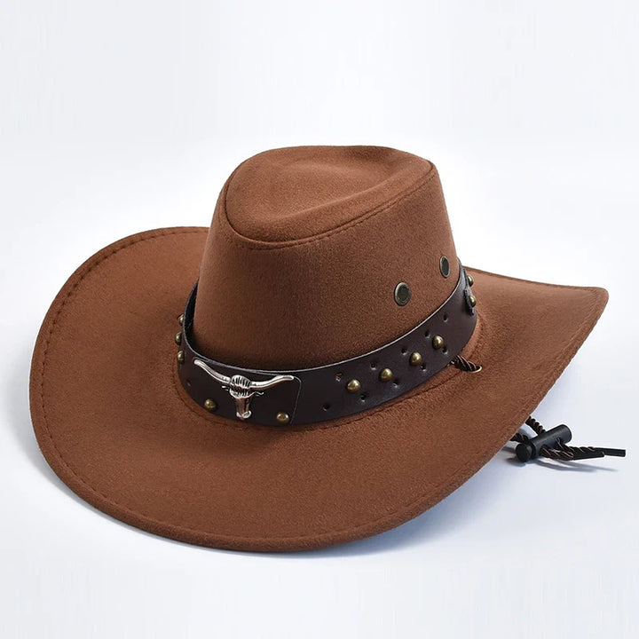 Caleb | Herren Breiter Rand Western Cowboyhut