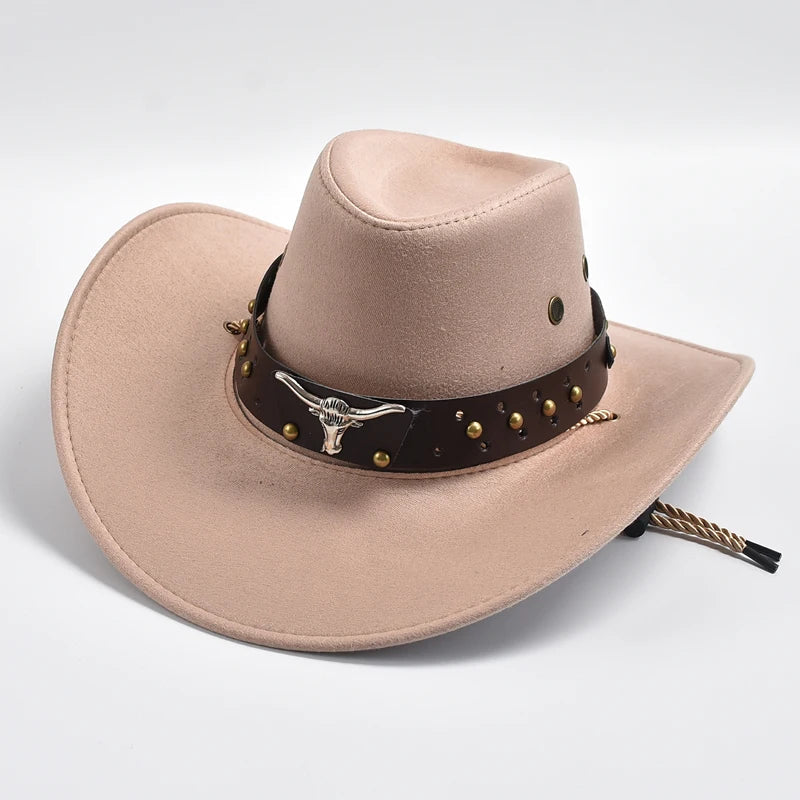 Caleb | Herren Breiter Rand Western Cowboyhut