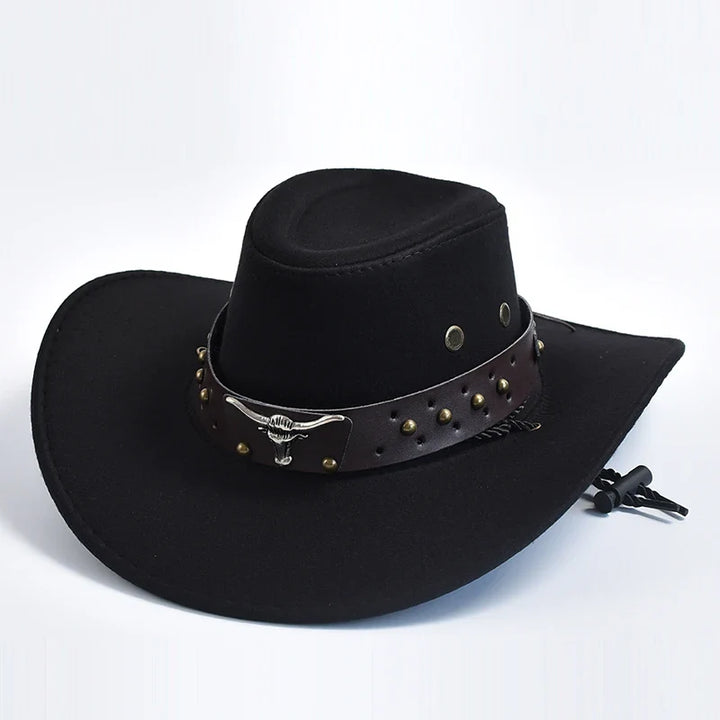 Caleb | Herren Breiter Rand Western Cowboyhut