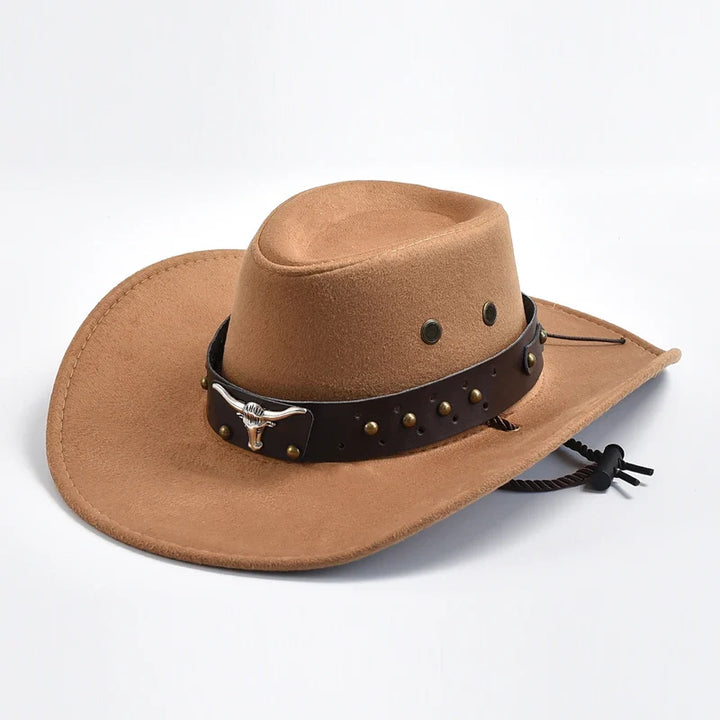 Caleb | Herren Breiter Rand Western Cowboyhut