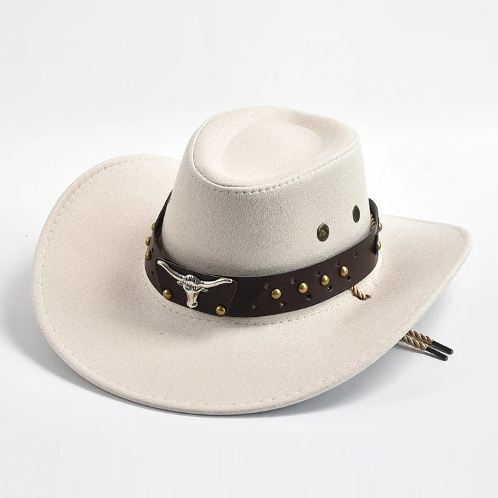 Caleb | Herren Breiter Rand Western Cowboyhut
