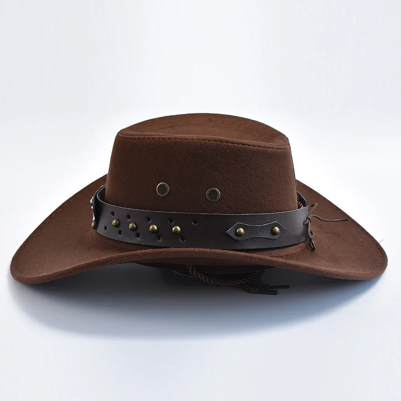 Caleb | Herren Breiter Rand Western Cowboyhut