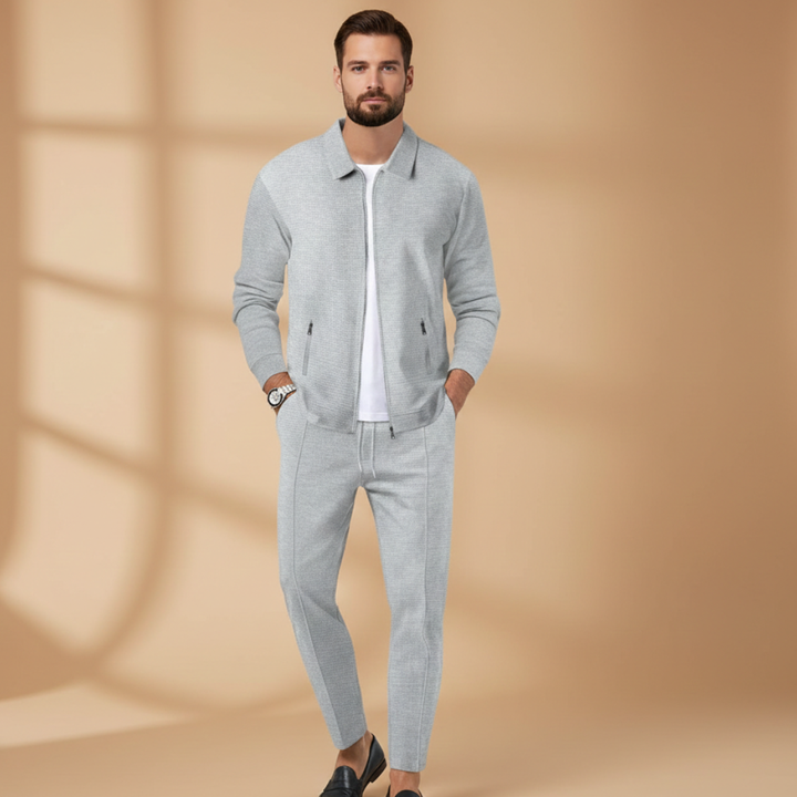Elijah | Heren Casual Ritsjas Tweedelige Set