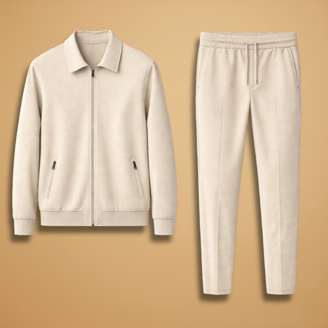 Elijah | Heren Casual Ritsjas Tweedelige Set