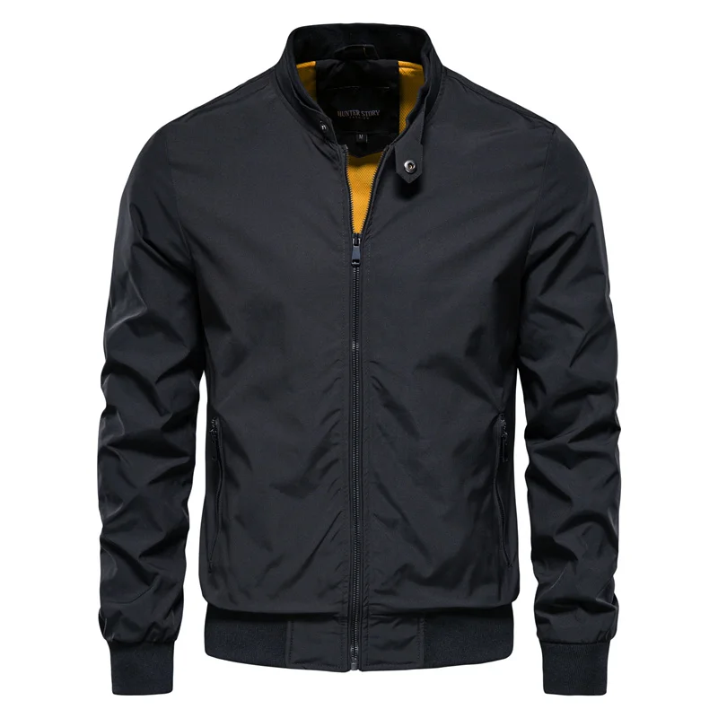 Aaron | Herren Klassische Bomberjacke mit Reißverschluss