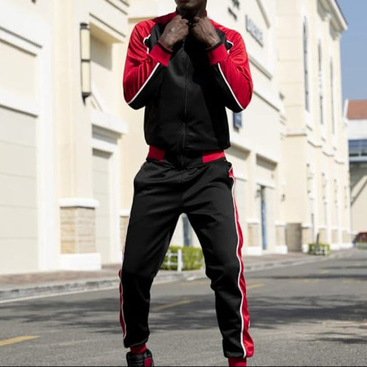 Jayden | Herren Trainingsanzug mit Reißverschluss Jacke und Hose Set