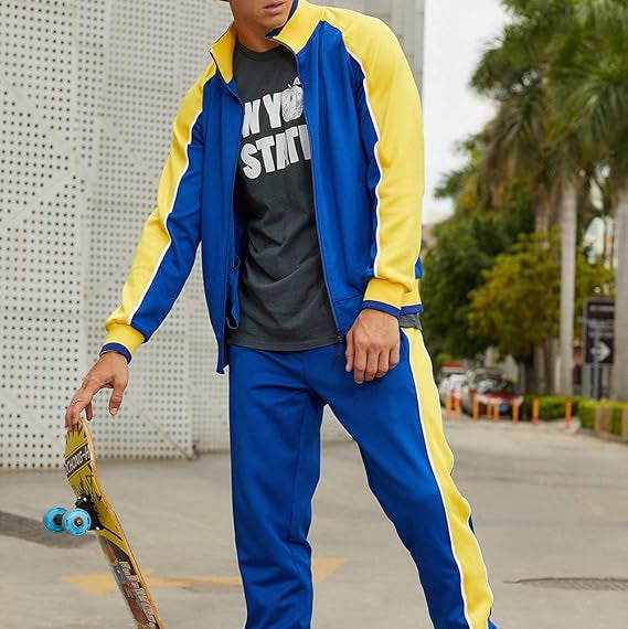 Jayden | Herren Trainingsanzug mit Reißverschluss Jacke und Hose Set