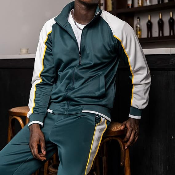 Jayden | Herren Trainingsanzug mit Reißverschluss Jacke und Hose Set