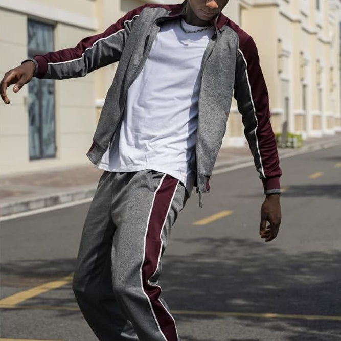 Jayden | Herren Trainingsanzug mit Reißverschluss Jacke und Hose Set