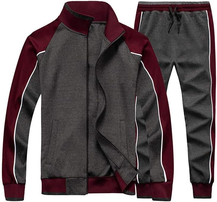 Jayden | Herren Trainingsanzug mit Reißverschluss Jacke und Hose Set