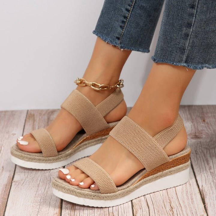 Nora | Dames Orthopedische Kruisband Platform Sandalen