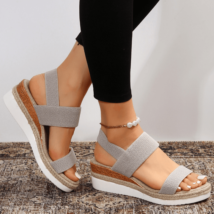 Nora | Dames Orthopedische Kruisband Platform Sandalen