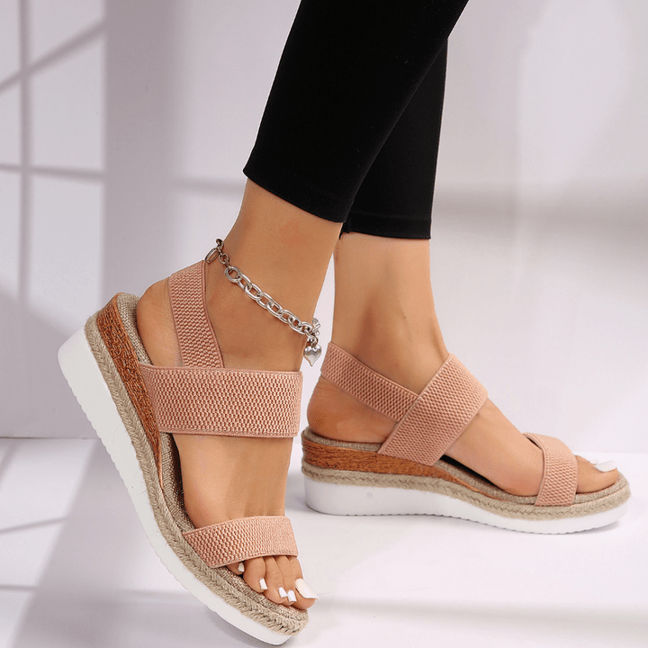 Nora | Dames Orthopedische Kruisband Platform Sandalen