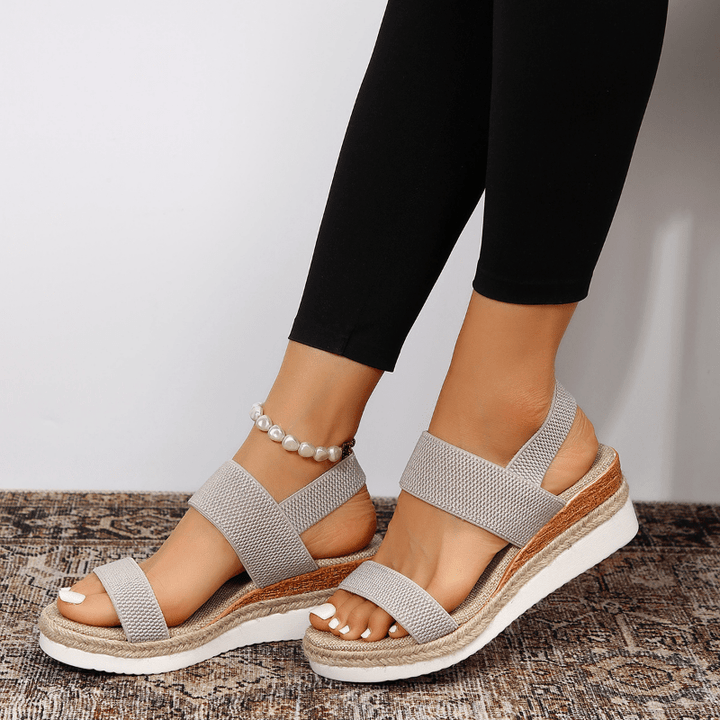Nora | Dames Orthopedische Kruisband Platform Sandalen