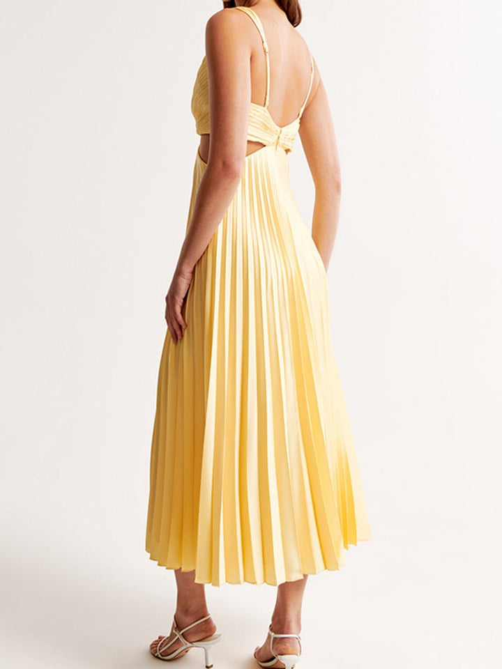 Mother of the Bride Jurk Geplooide V-hals Maxi-jurk Dames