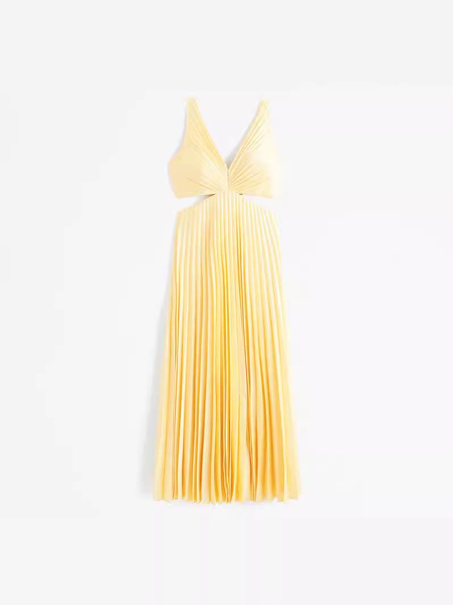 Mother of the Bride Jurk Geplooide V-hals Maxi-jurk Dames