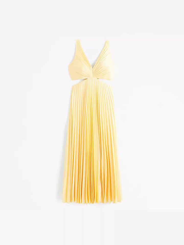 Mother of the Bride Jurk Geplooide V-hals Maxi-jurk Dames