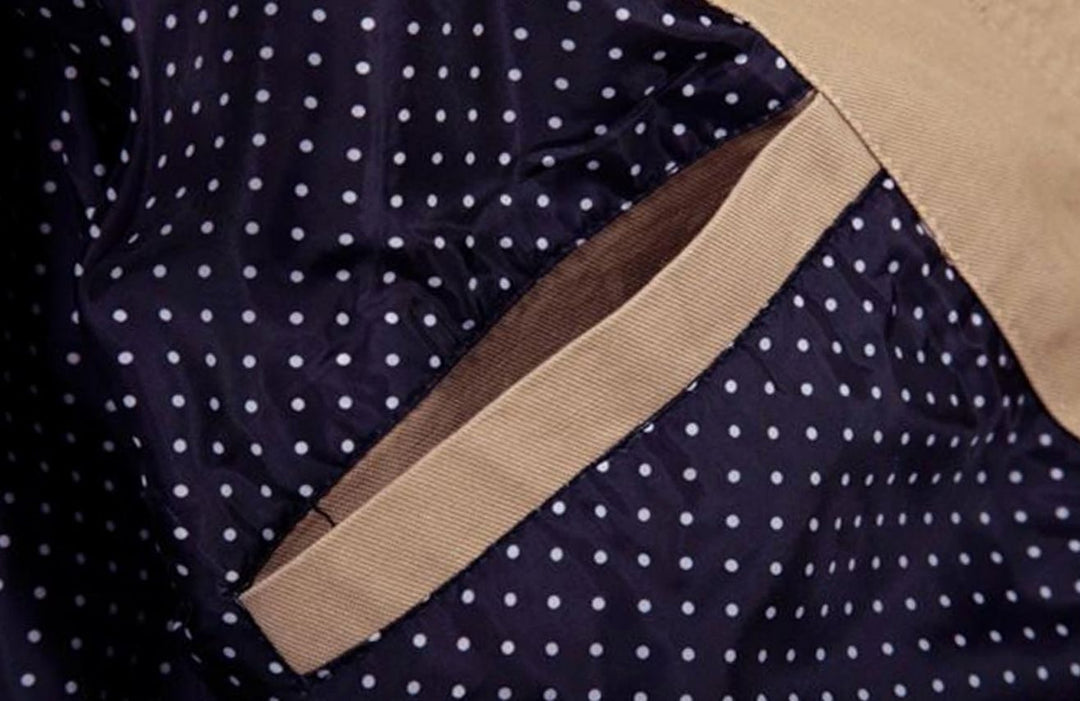 Slim-fit Gewatteerde Katoenen Winterjas Heren met Epauletten