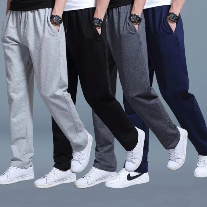 Sportieve Rechte Joggingbroek Heren met Verstelbare Taille