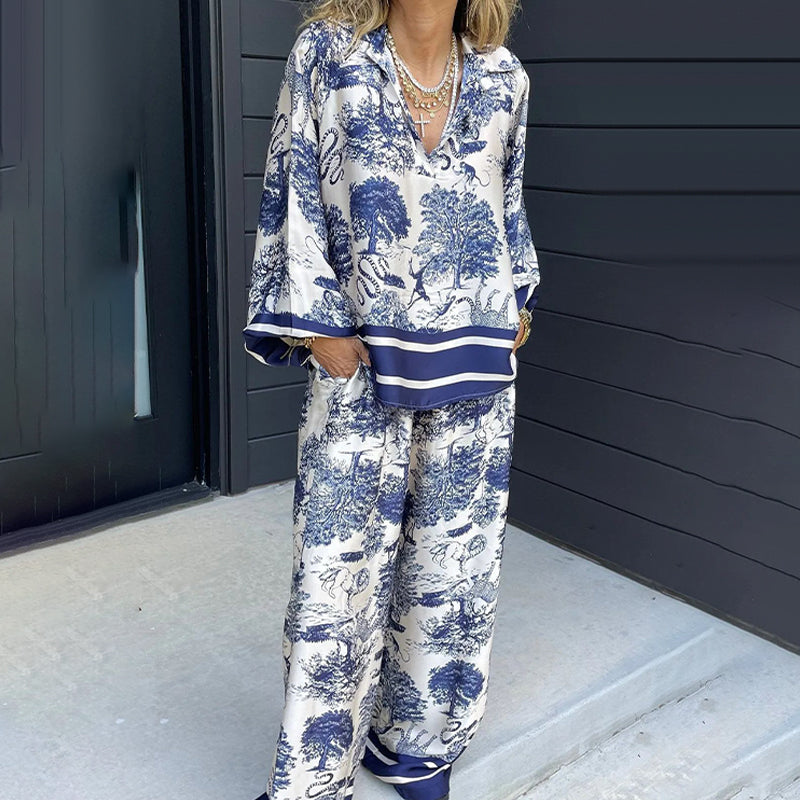 Puck™ Luxuriöses Satin-Print-Set