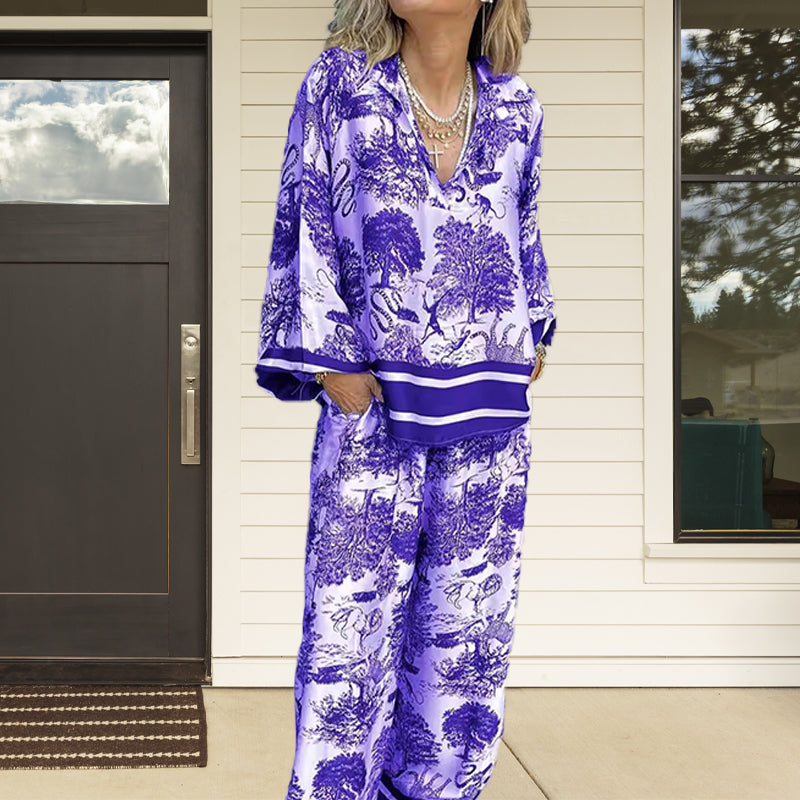 Puck™ Luxuriöses Satin-Print-Set