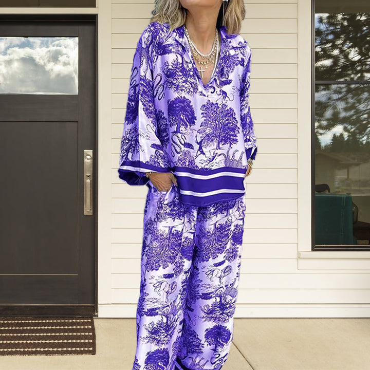 Puck™ Luxuriöses Satin-Print-Set