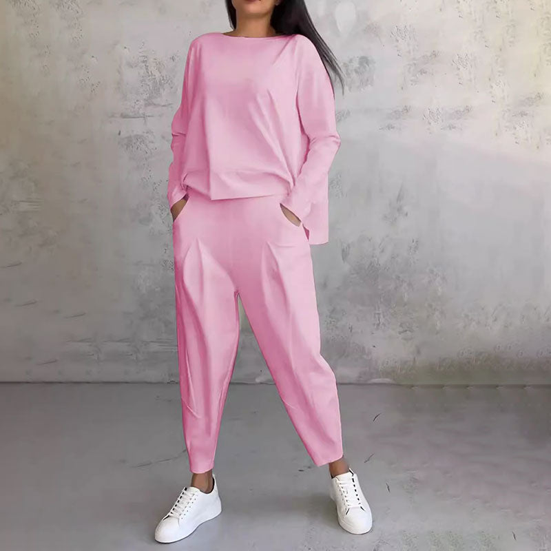 Brenda™ Damen-Lounge-Set mit Komfortablem Pullover und Jogginghose