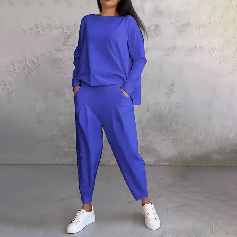 Brenda™ Damen-Lounge-Set mit Komfortablem Pullover und Jogginghose