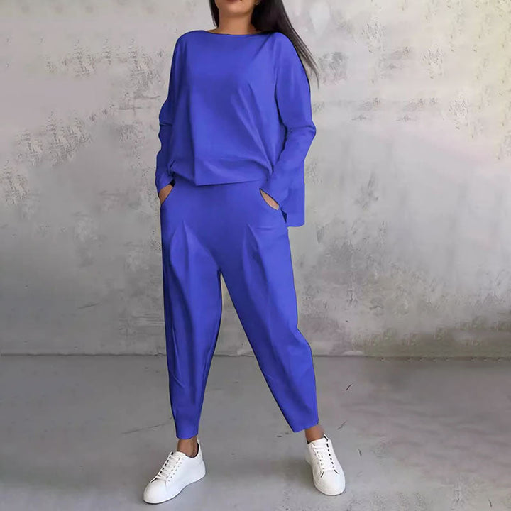 Brenda™ Damen-Lounge-Set mit Komfortablem Pullover und Jogginghose