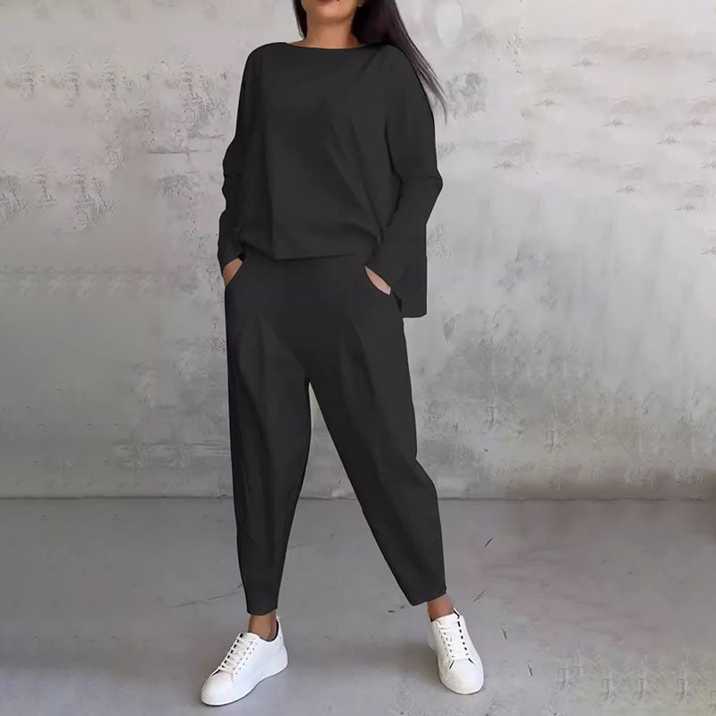 Brenda™ Damen-Lounge-Set mit Komfortablem Pullover und Jogginghose