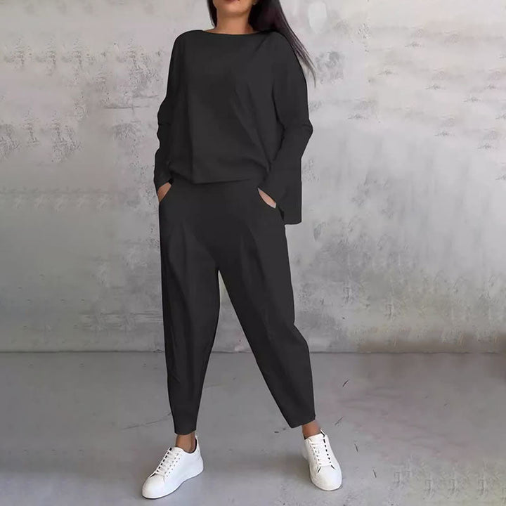 Brenda™ Damen-Lounge-Set mit Komfortablem Pullover und Jogginghose