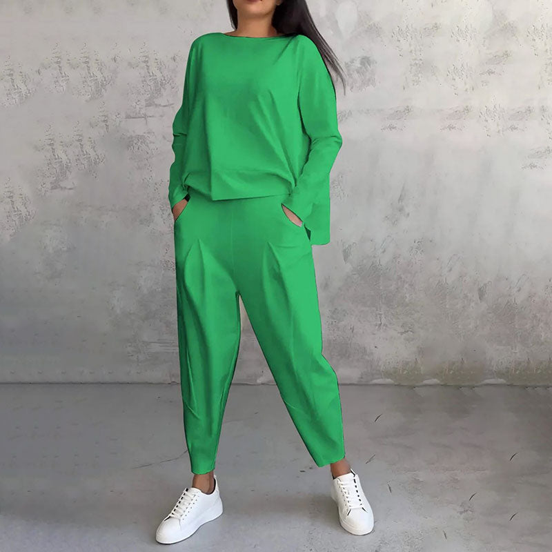 Brenda™ Damen-Lounge-Set mit Komfortablem Pullover und Jogginghose