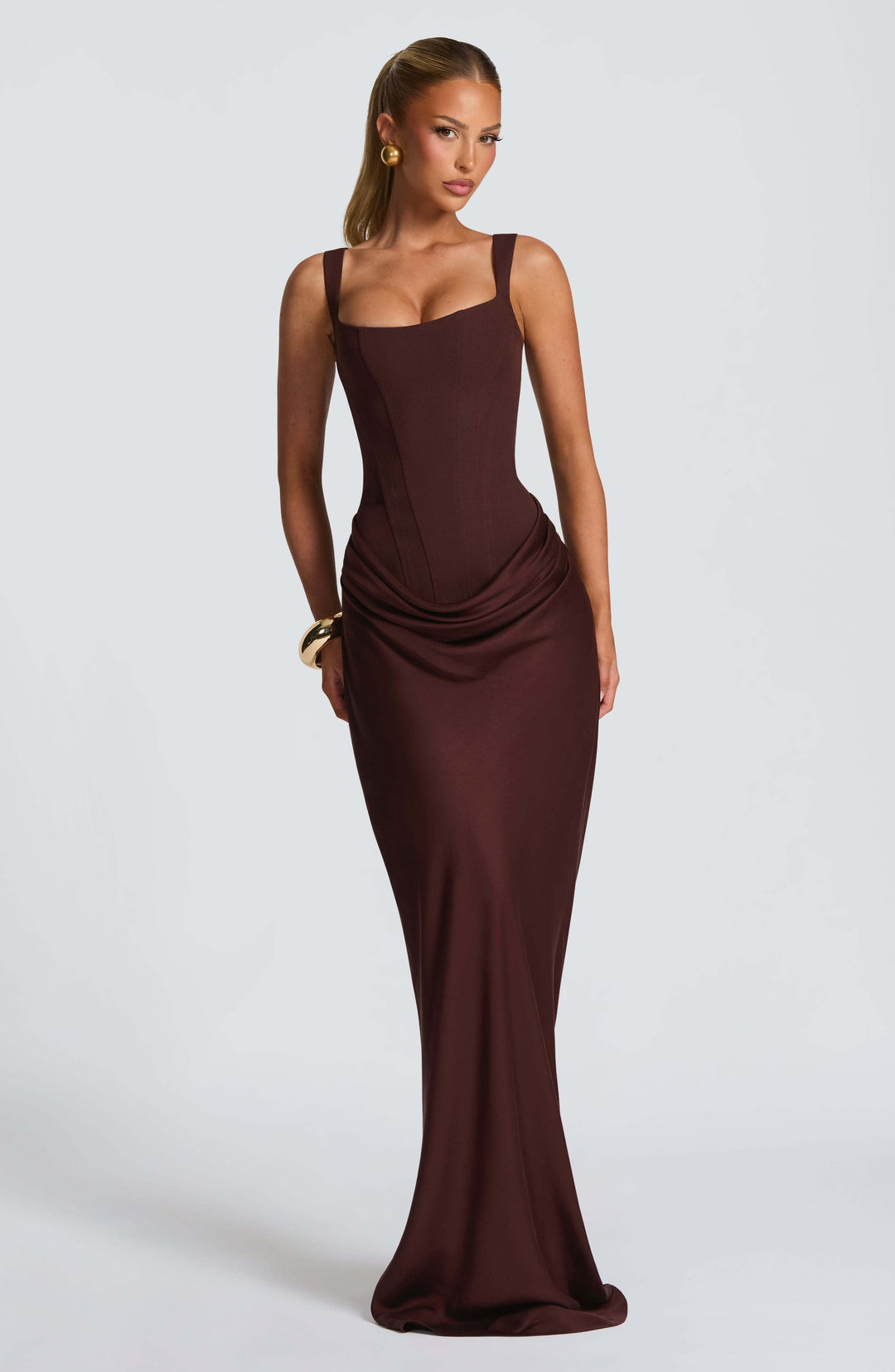 Jenna | Dames Mouwloze Bodycon Maxi Bruiloftsgast Jurk