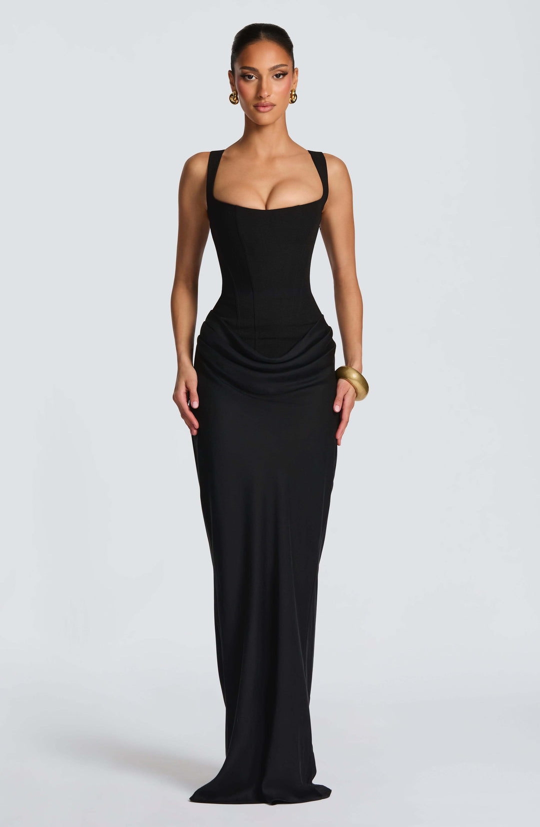 Jenna | Dames Mouwloze Bodycon Maxi Bruiloftsgast Jurk